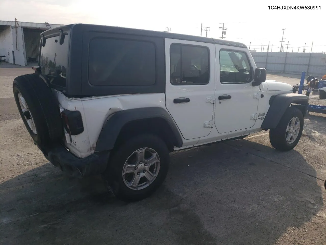 2019 Jeep Wrangler Unlimited Sport VIN: 1C4HJXDN4KW630991 Lot: 72470054