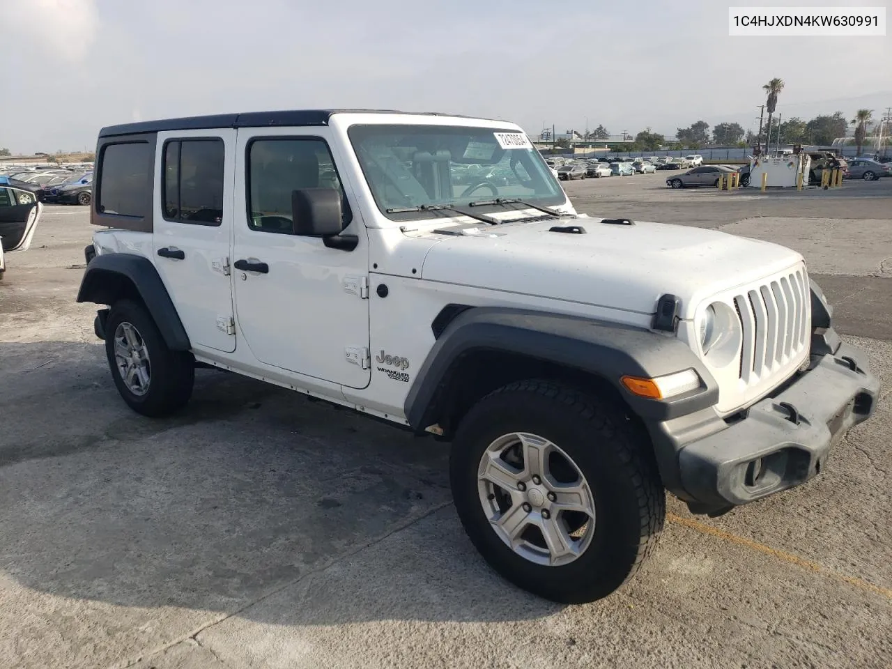 1C4HJXDN4KW630991 2019 Jeep Wrangler Unlimited Sport