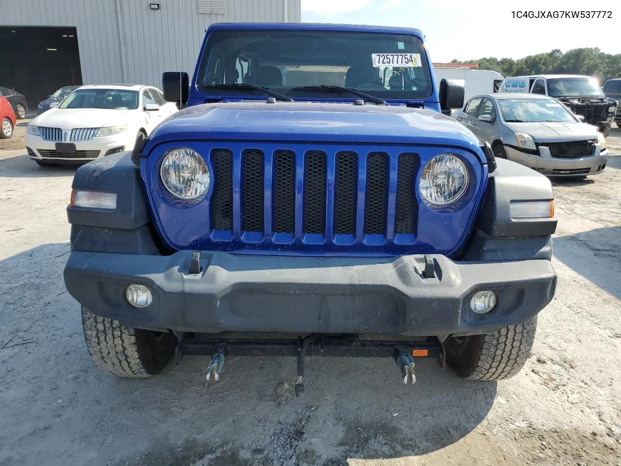 2019 Jeep Wrangler Sport VIN: 1C4GJXAG7KW537772 Lot: 72577754