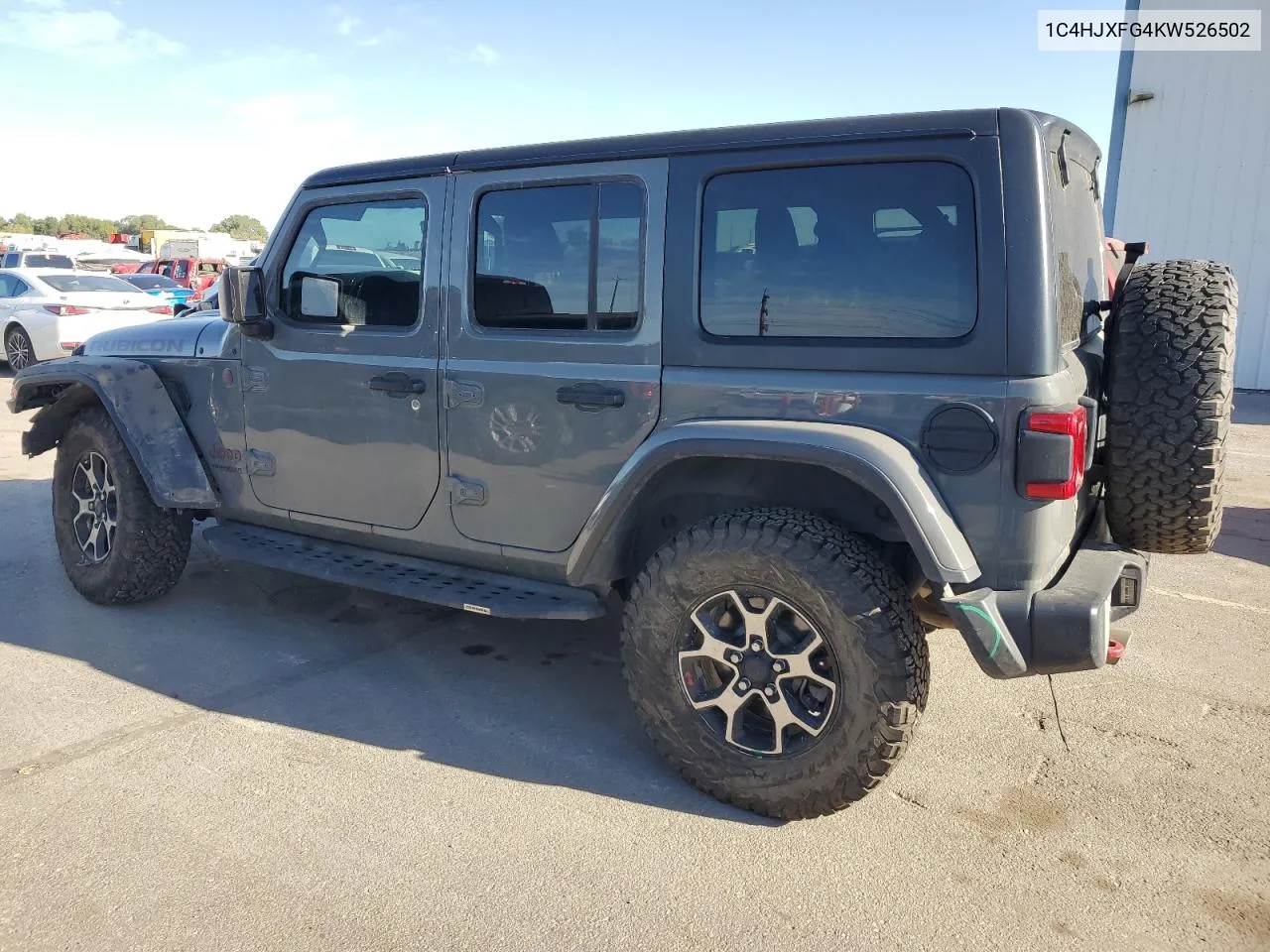 2019 Jeep Wrangler Unlimited Rubicon VIN: 1C4HJXFG4KW526502 Lot: 72758254