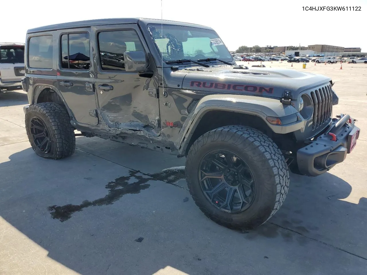 2019 Jeep Wrangler Unlimited Rubicon VIN: 1C4HJXFG3KW611122 Lot: 72769514