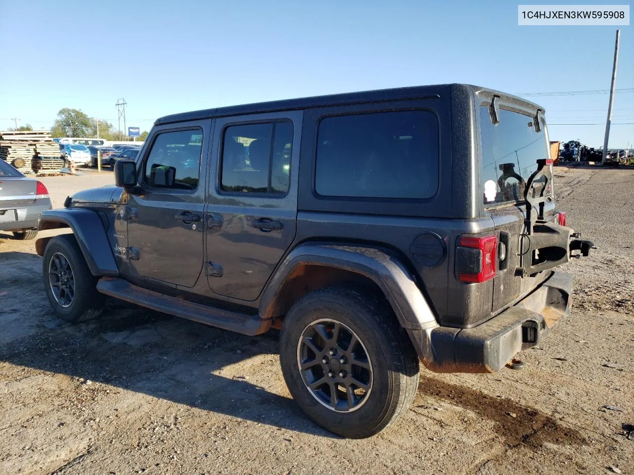 2019 Jeep Wrangler Unlimited Sahara VIN: 1C4HJXEN3KW595908 Lot: 72814744