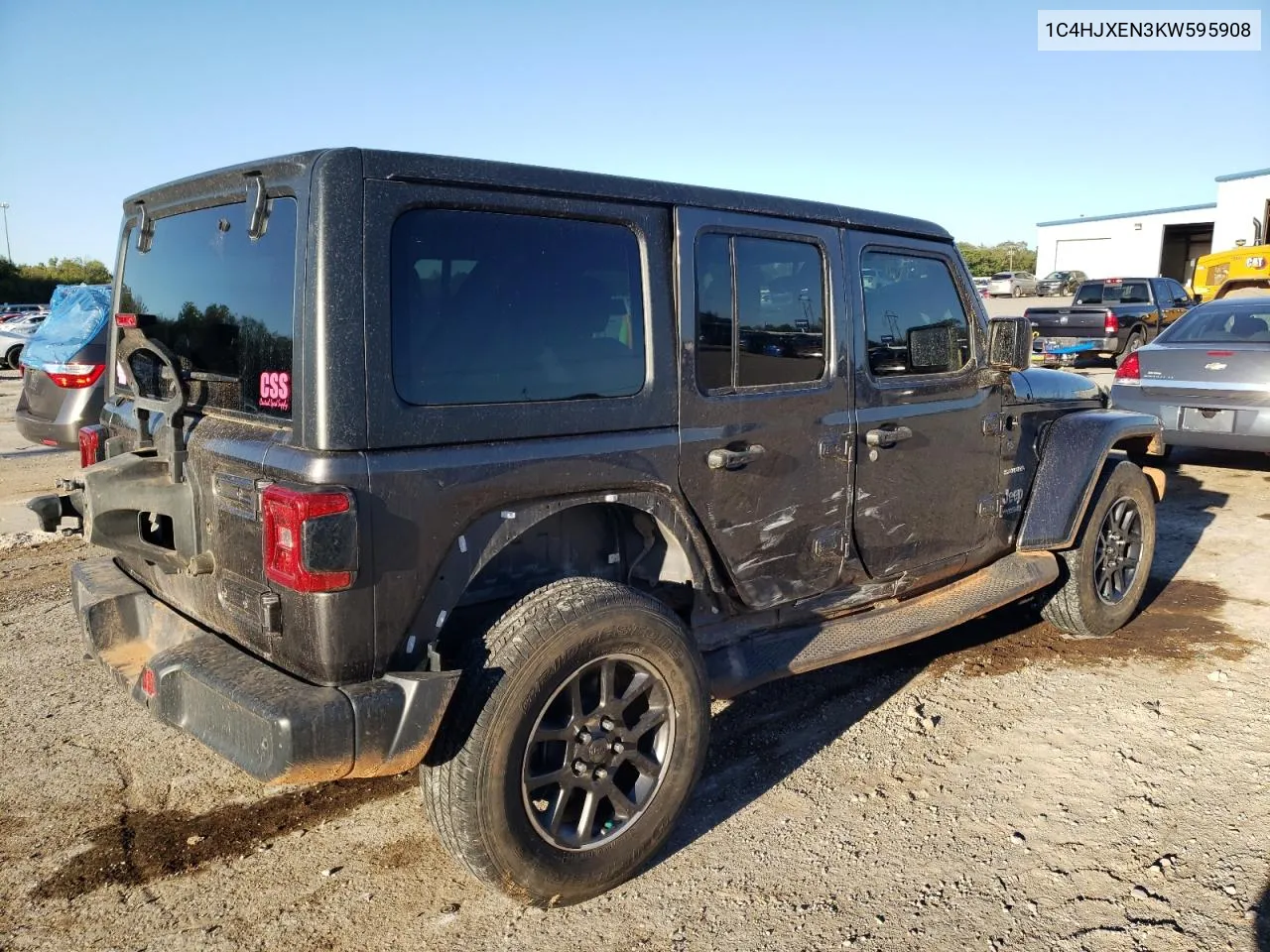 2019 Jeep Wrangler Unlimited Sahara VIN: 1C4HJXEN3KW595908 Lot: 72814744