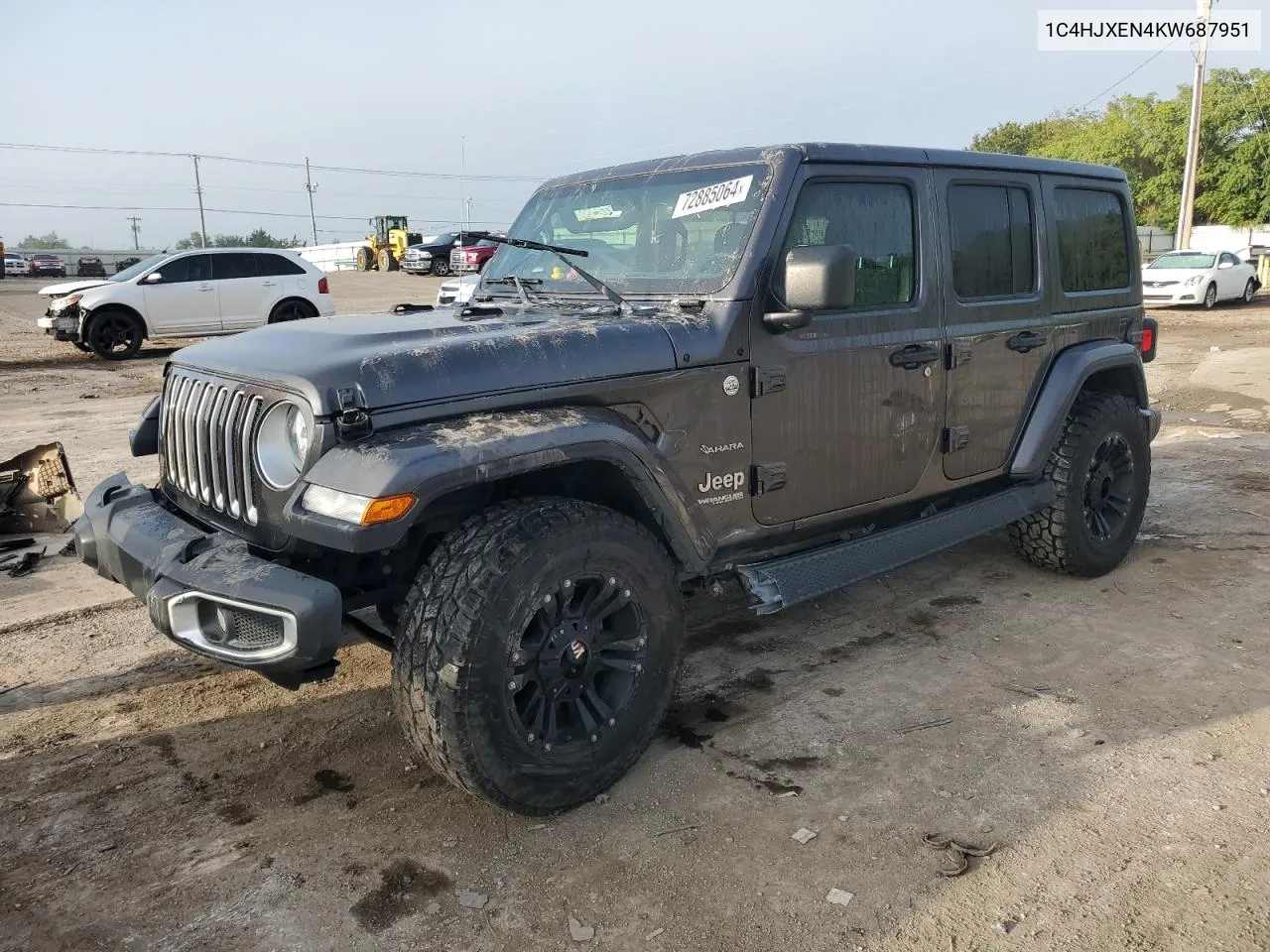 2019 Jeep Wrangler Unlimited Sahara VIN: 1C4HJXEN4KW687951 Lot: 72885064