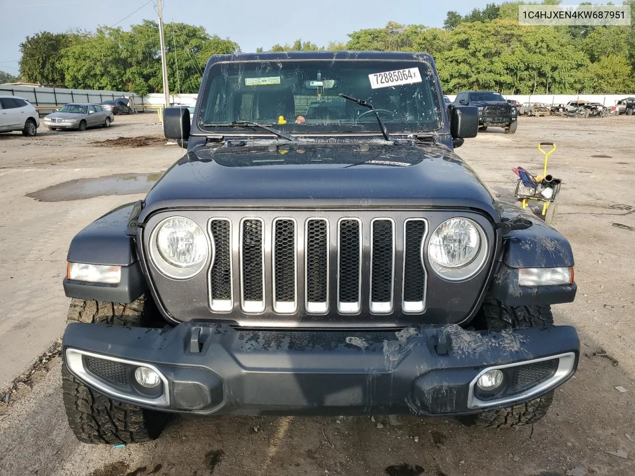 2019 Jeep Wrangler Unlimited Sahara VIN: 1C4HJXEN4KW687951 Lot: 72885064