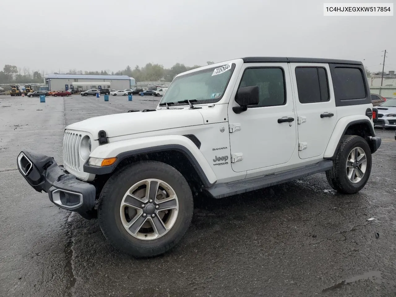 2019 Jeep Wrangler Unlimited Sahara VIN: 1C4HJXEGXKW517854 Lot: 73354164