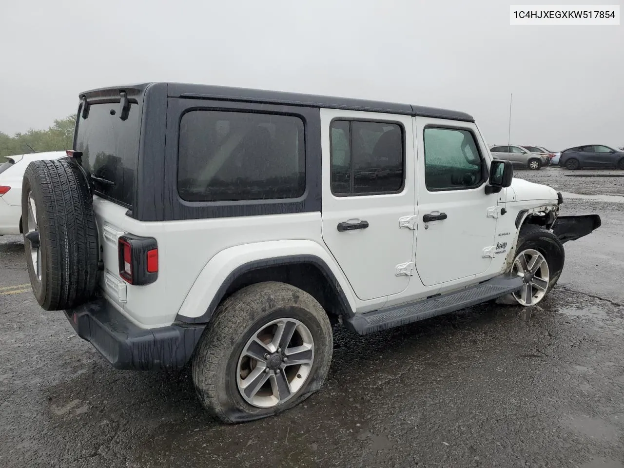 2019 Jeep Wrangler Unlimited Sahara VIN: 1C4HJXEGXKW517854 Lot: 73354164