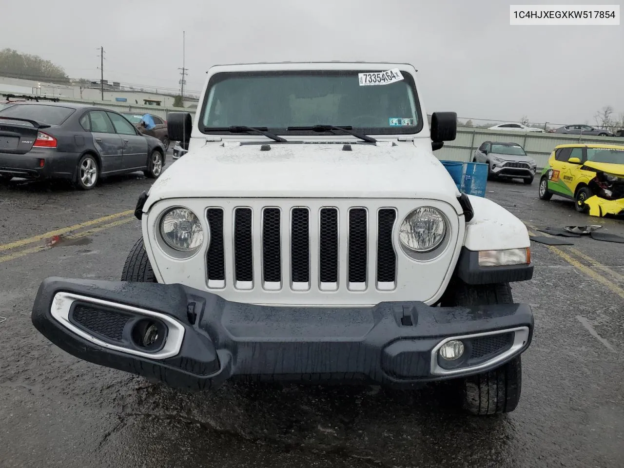 2019 Jeep Wrangler Unlimited Sahara VIN: 1C4HJXEGXKW517854 Lot: 73354164