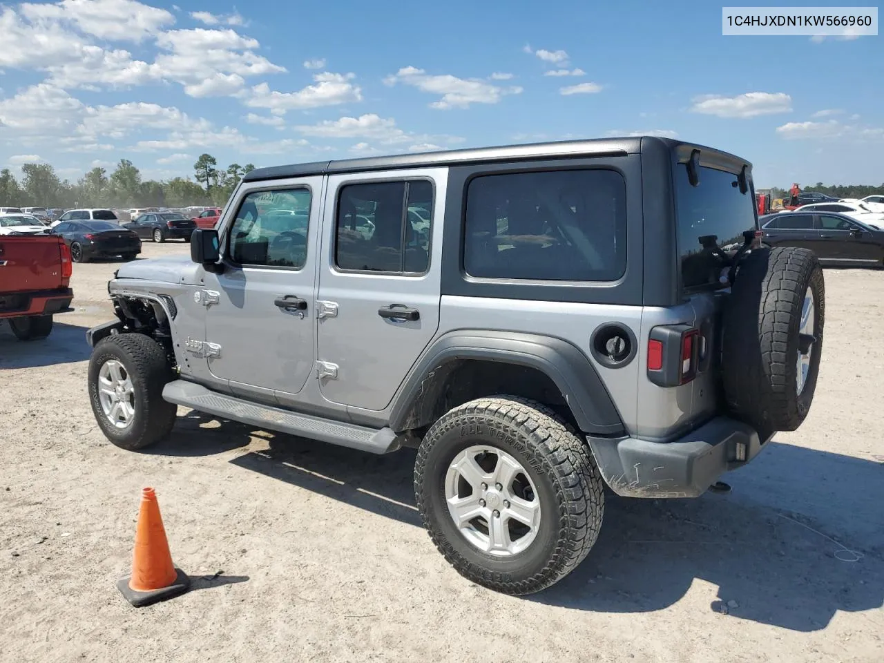 1C4HJXDN1KW566960 2019 Jeep Wrangler Unlimited Sport