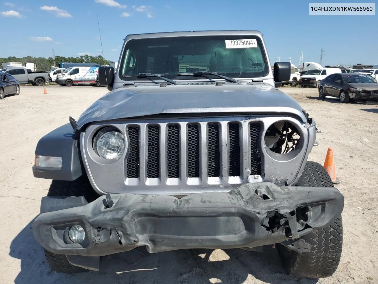 1C4HJXDN1KW566960 2019 Jeep Wrangler Unlimited Sport