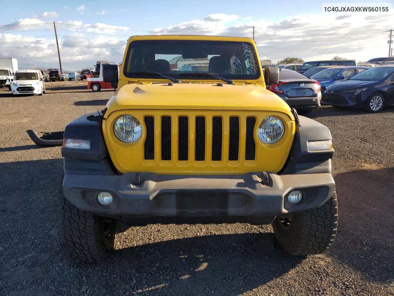 2019 Jeep Wrangler Sport VIN: 1C4GJXAGXKW560155 Lot: 73440064