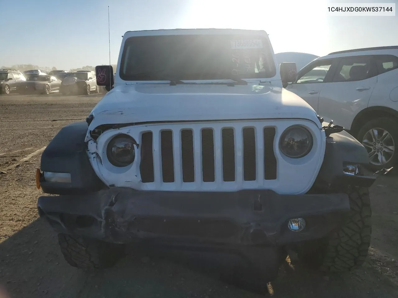 2019 Jeep Wrangler Unlimited Sport VIN: 1C4HJXDG0KW537144 Lot: 73658954