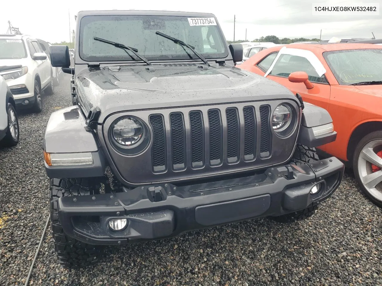 2019 Jeep Wrangler Unlimited Sahara VIN: 1C4HJXEG8KW532482 Lot: 73773754