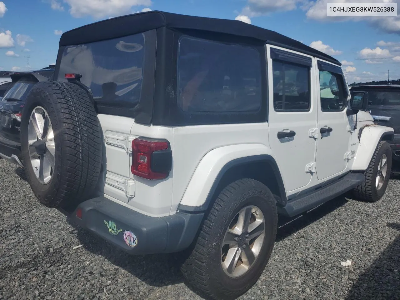 2019 Jeep Wrangler Unlimited Sahara VIN: 1C4HJXEG8KW526388 Lot: 73857544