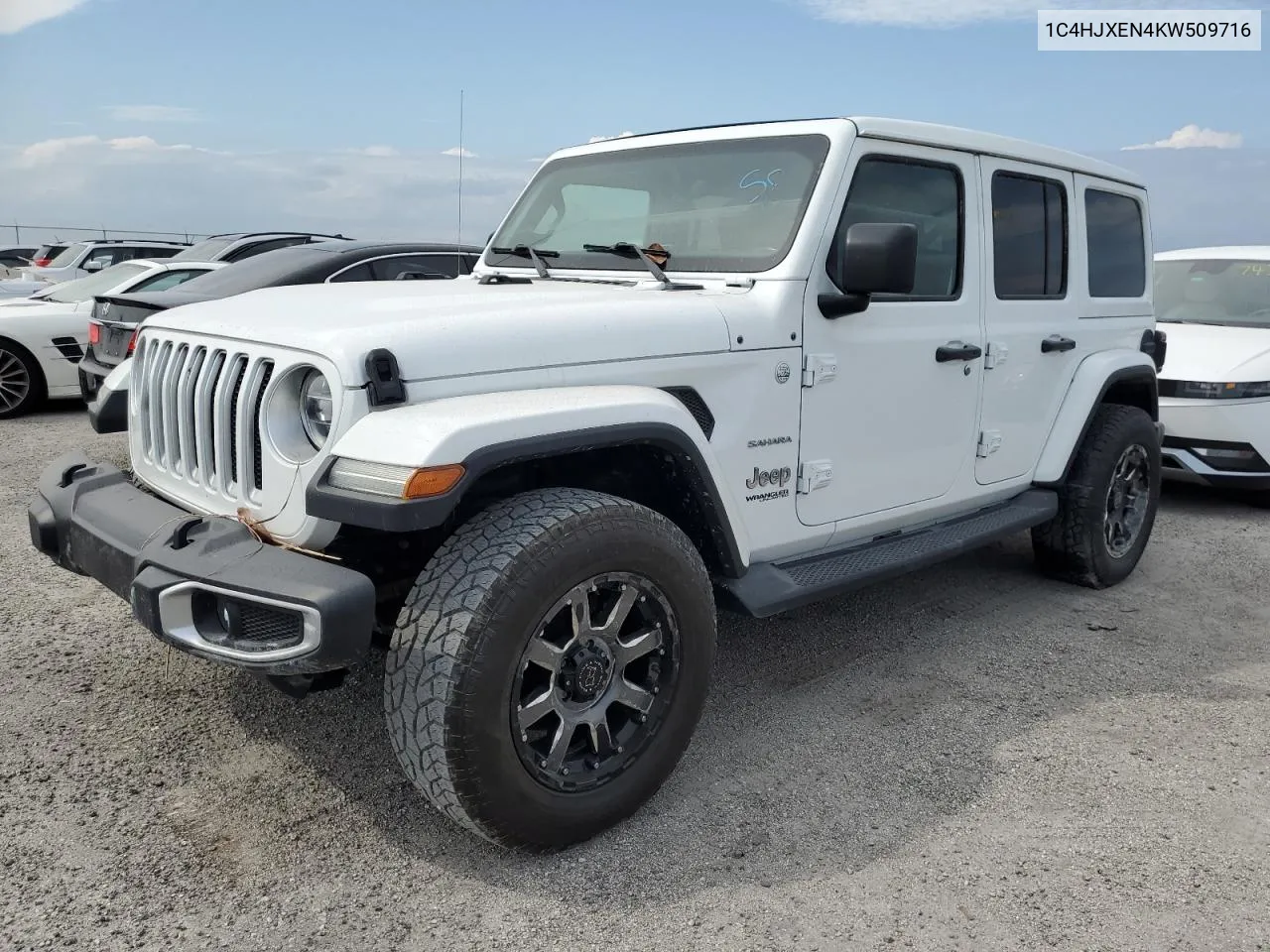 2019 Jeep Wrangler Unlimited Sahara VIN: 1C4HJXEN4KW509716 Lot: 74115264