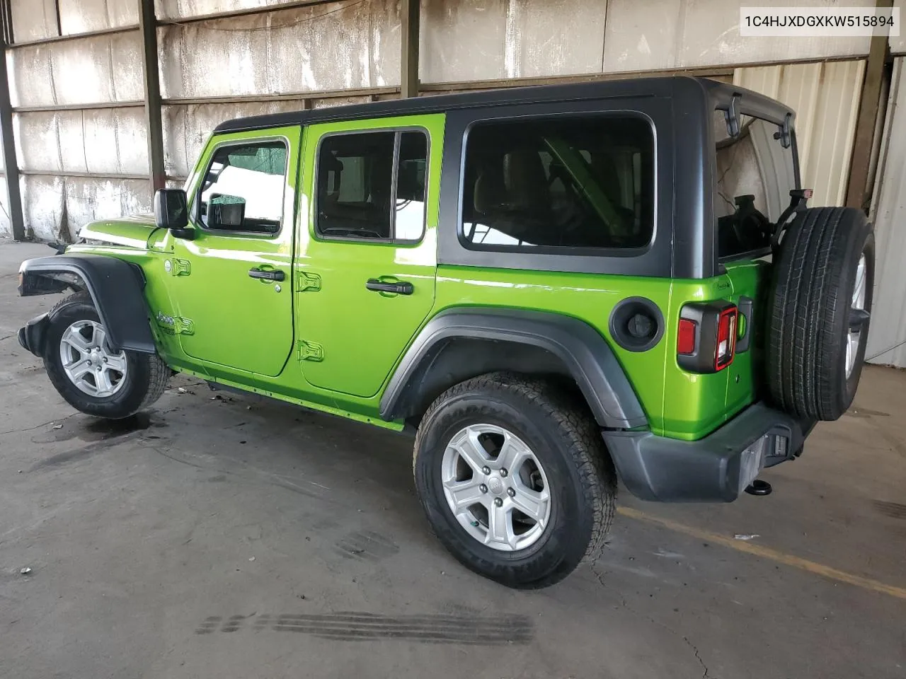 2019 Jeep Wrangler Unlimited Sport VIN: 1C4HJXDGXKW515894 Lot: 74175494