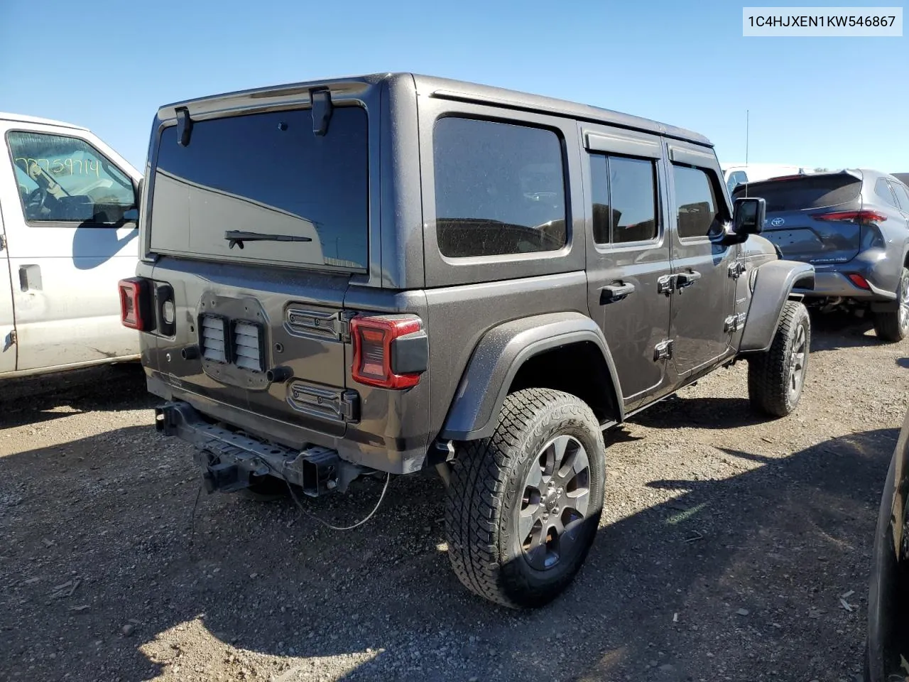 2019 Jeep Wrangler Unlimited Sahara VIN: 1C4HJXEN1KW546867 Lot: 74286374