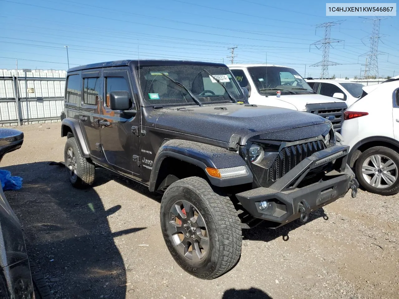 2019 Jeep Wrangler Unlimited Sahara VIN: 1C4HJXEN1KW546867 Lot: 74286374