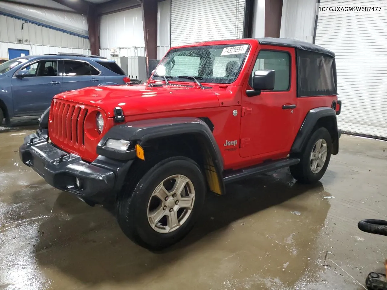 2019 Jeep Wrangler Sport VIN: 1C4GJXAG9KW687477 Lot: 74329684