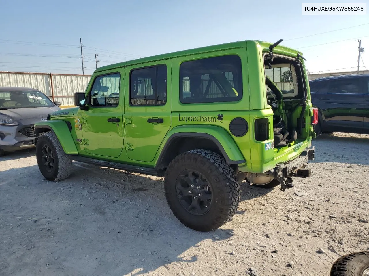 2019 Jeep Wrangler Unlimited Sahara VIN: 1C4HJXEG5KW555248 Lot: 74673154