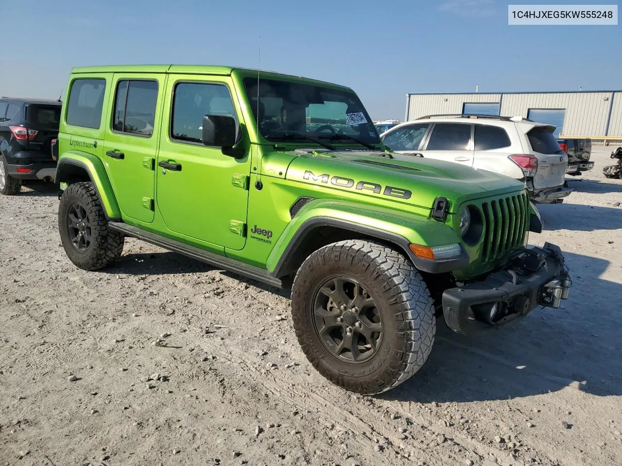 2019 Jeep Wrangler Unlimited Sahara VIN: 1C4HJXEG5KW555248 Lot: 74673154