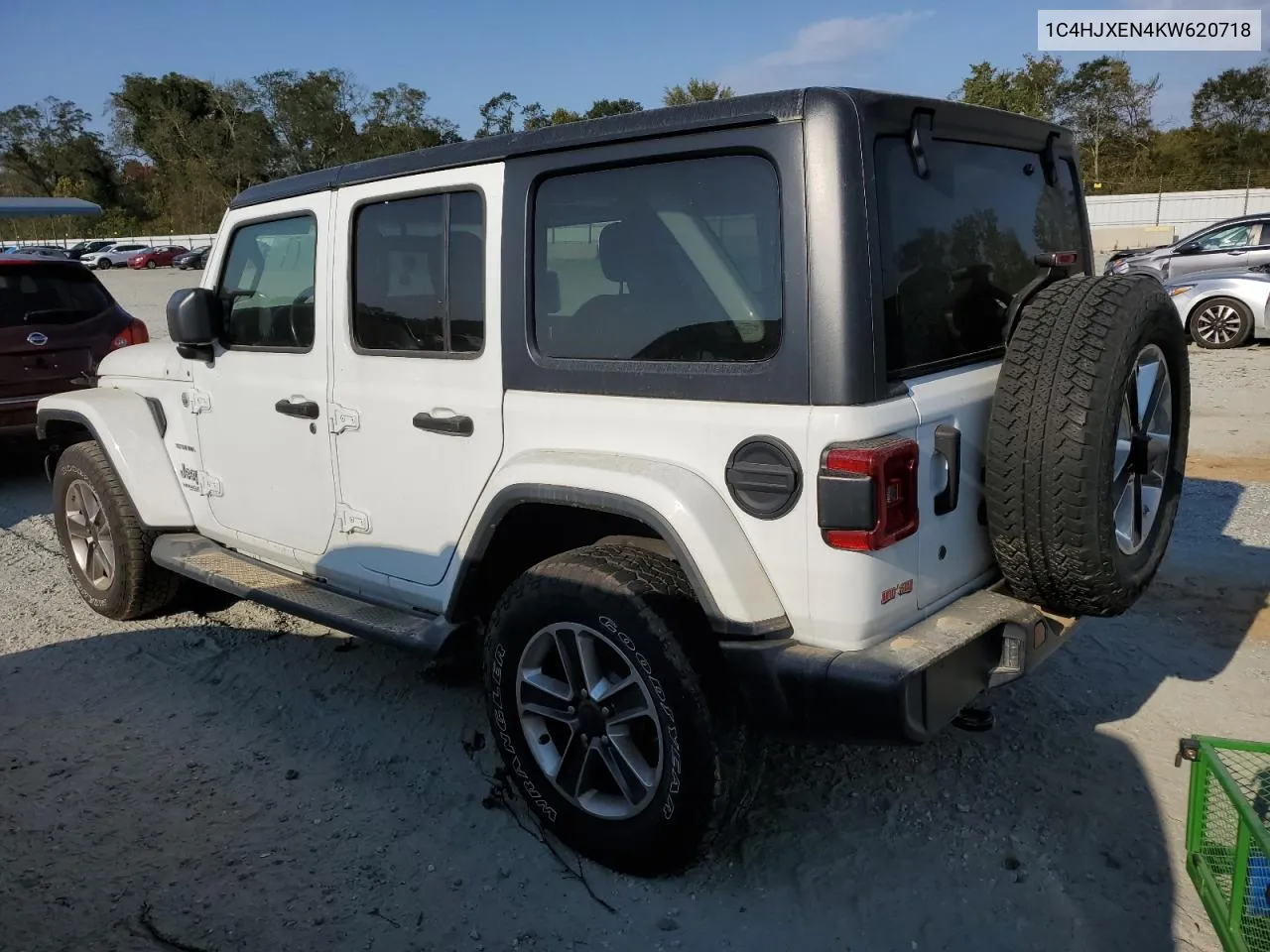 2019 Jeep Wrangler Unlimited Sahara VIN: 1C4HJXEN4KW620718 Lot: 74939304