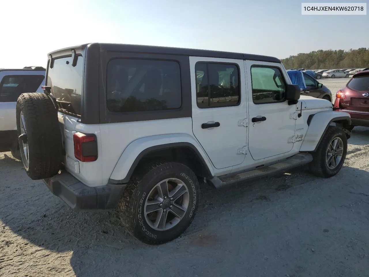 2019 Jeep Wrangler Unlimited Sahara VIN: 1C4HJXEN4KW620718 Lot: 74939304