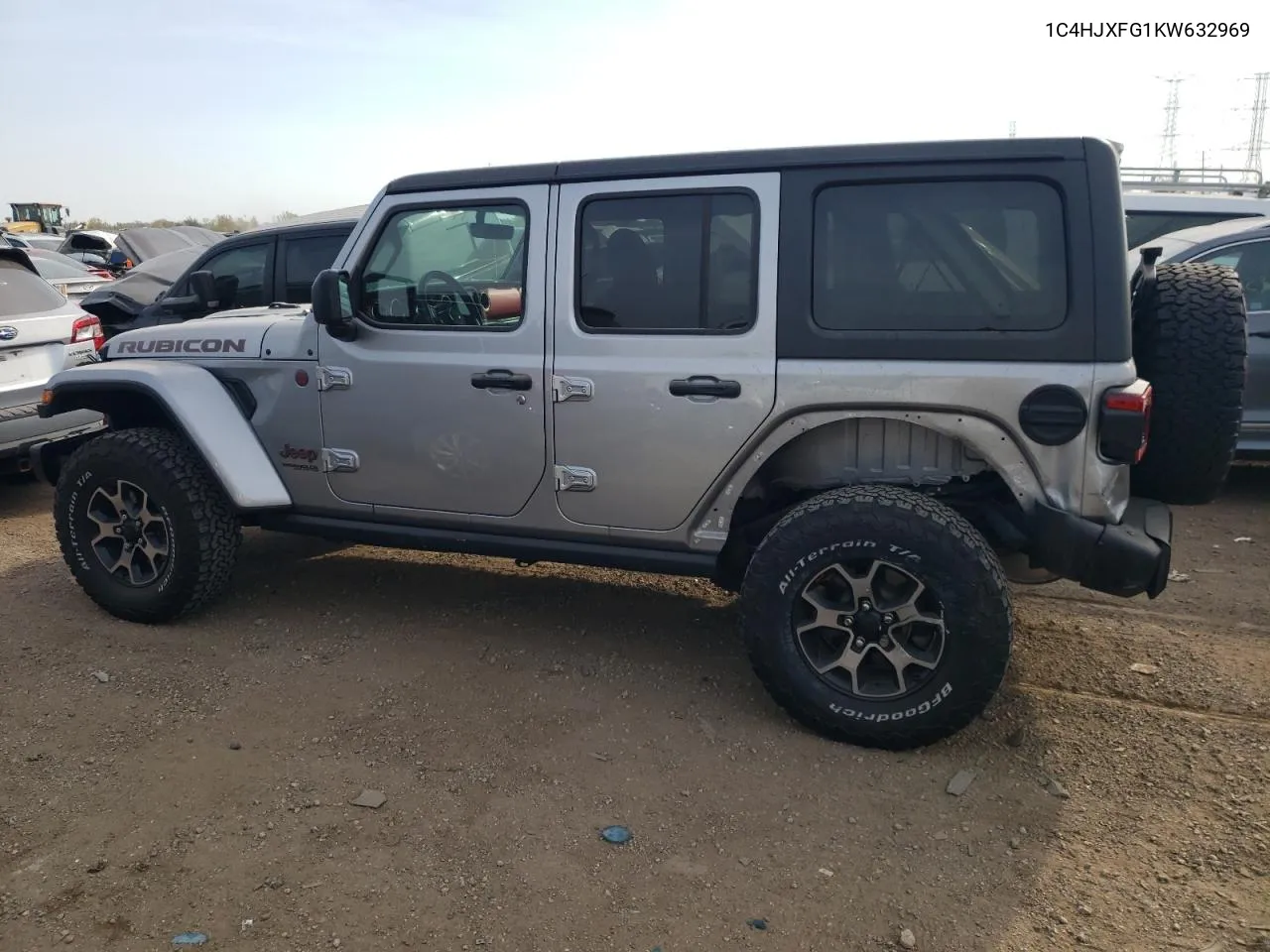 2019 Jeep Wrangler Unlimited Rubicon VIN: 1C4HJXFG1KW632969 Lot: 75239334