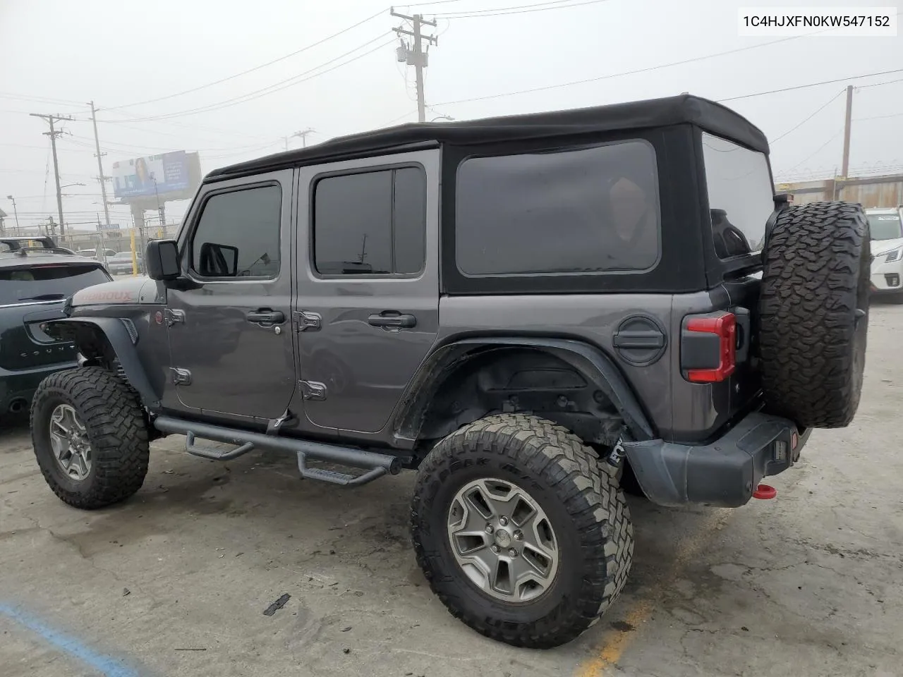 2019 Jeep Wrangler Unlimited Rubicon VIN: 1C4HJXFN0KW547152 Lot: 75286004