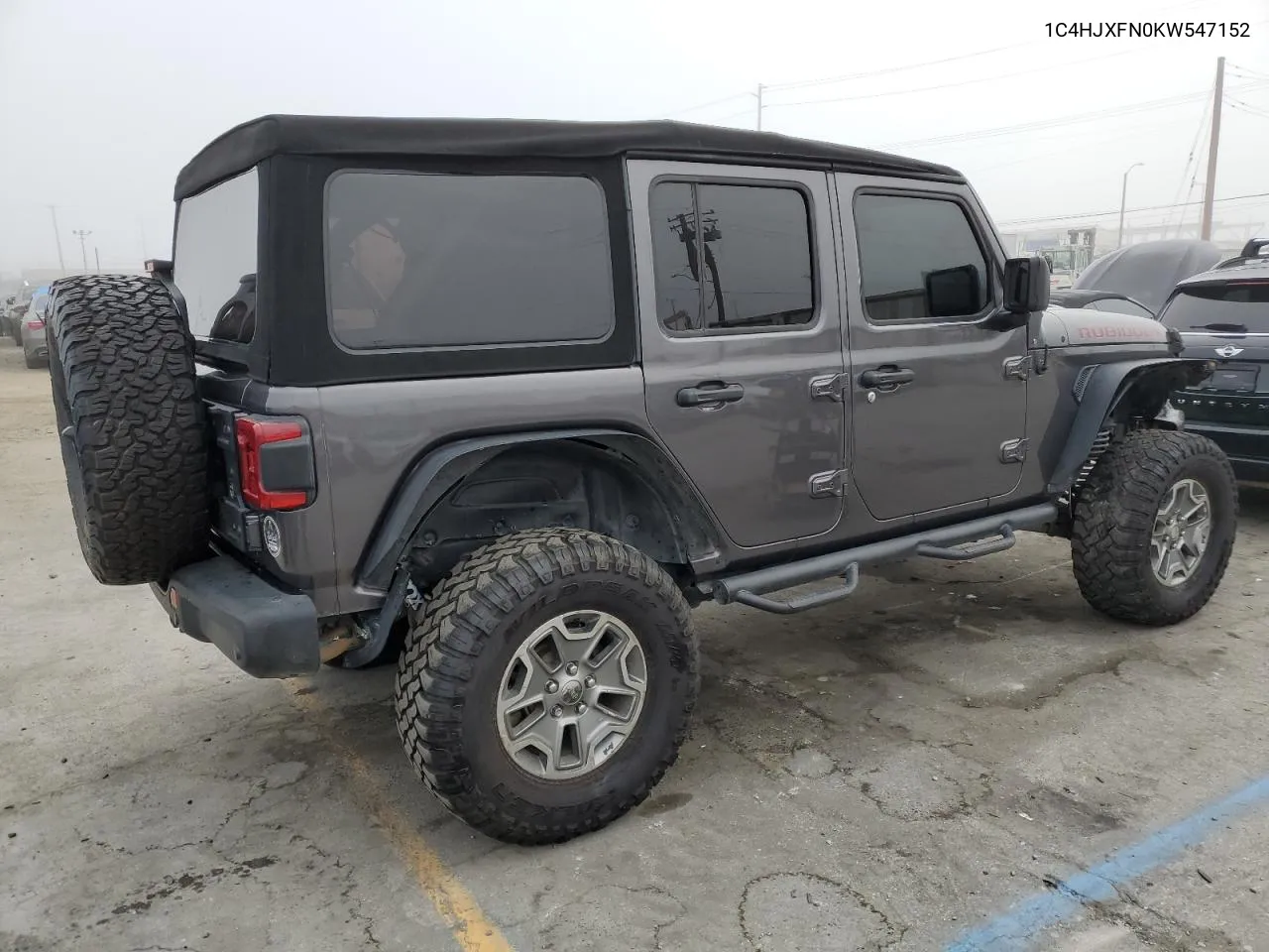 2019 Jeep Wrangler Unlimited Rubicon VIN: 1C4HJXFN0KW547152 Lot: 75286004