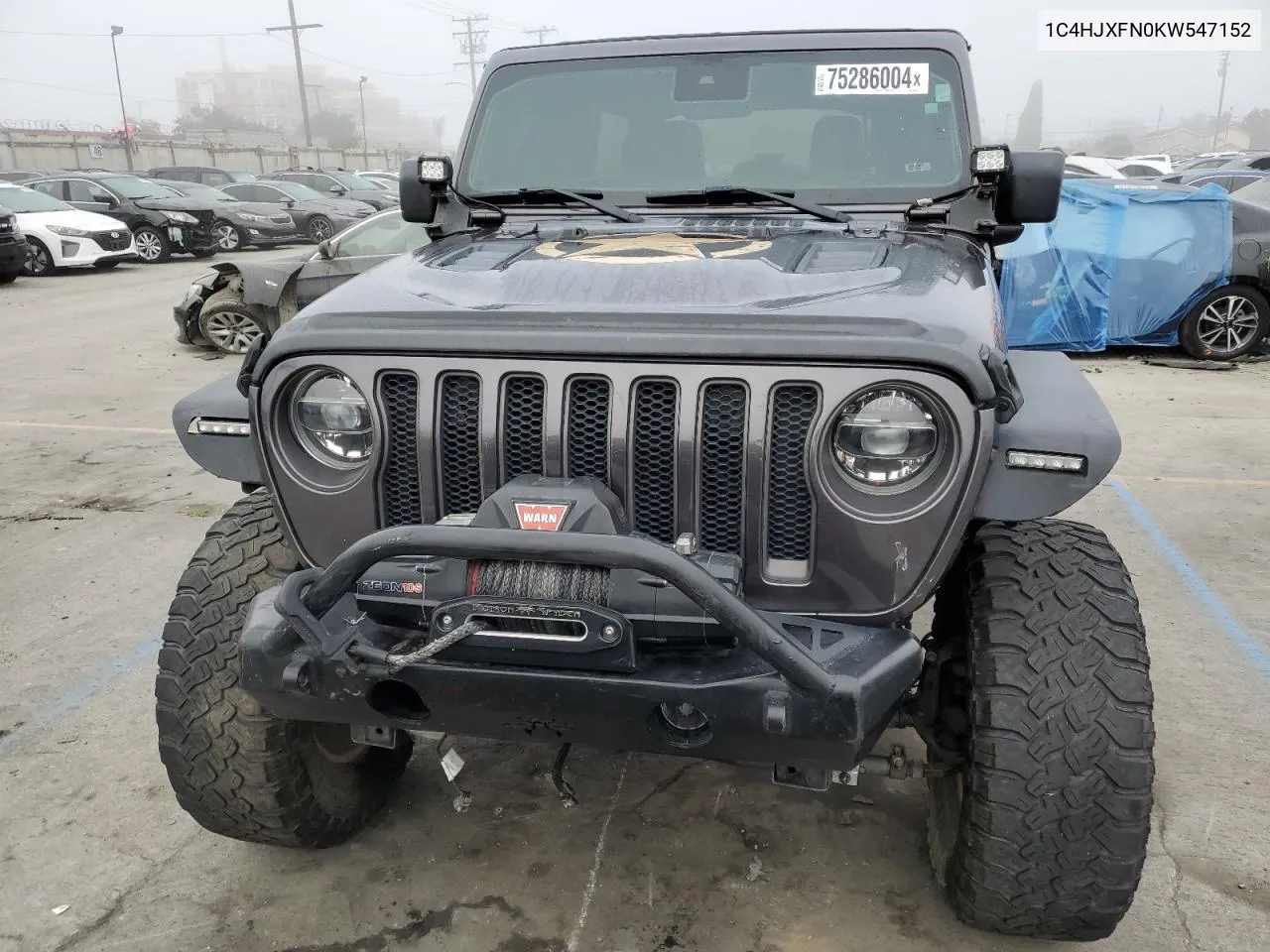 2019 Jeep Wrangler Unlimited Rubicon VIN: 1C4HJXFN0KW547152 Lot: 75286004