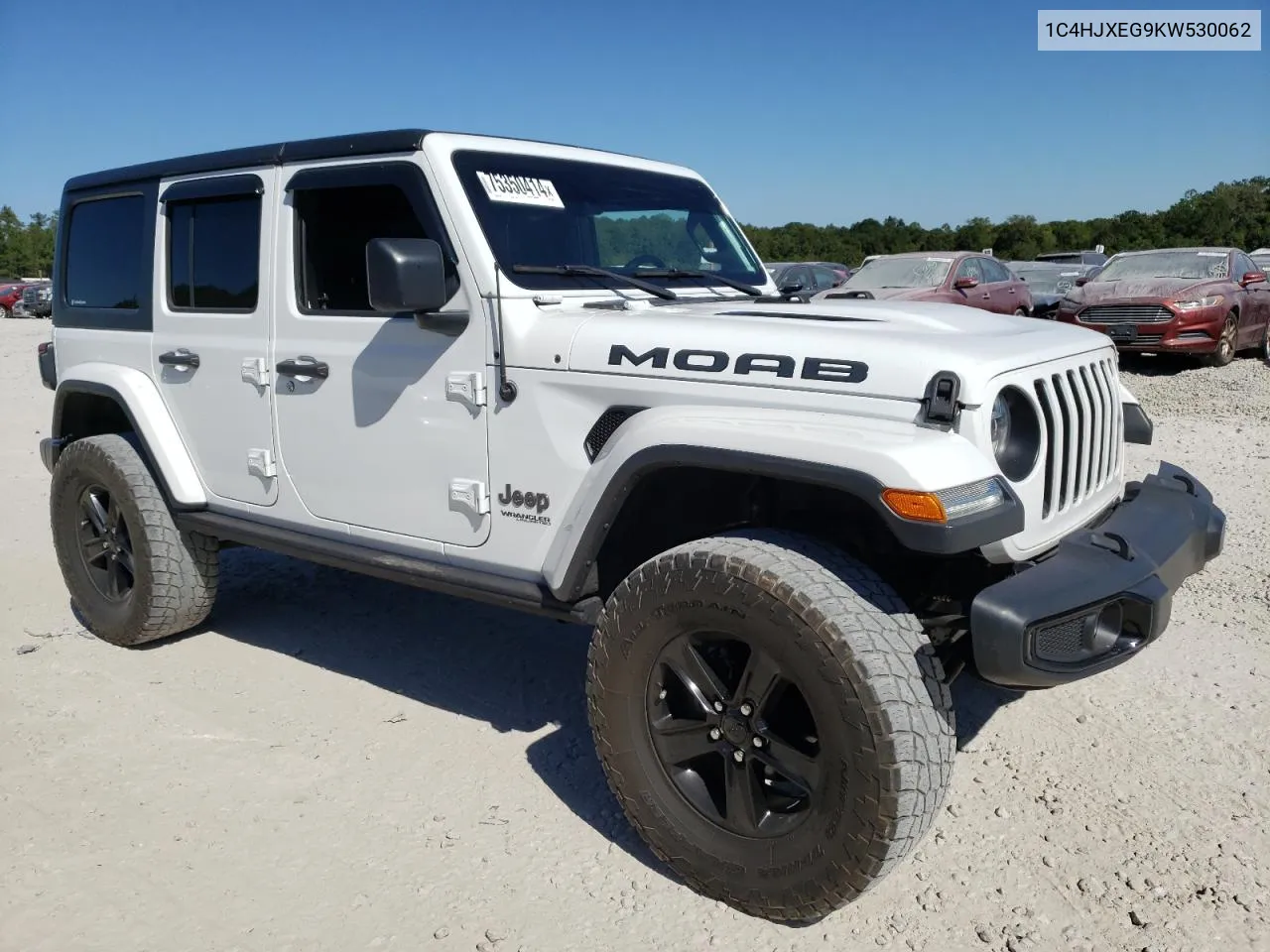 2019 Jeep Wrangler Unlimited Sahara VIN: 1C4HJXEG9KW530062 Lot: 75350414