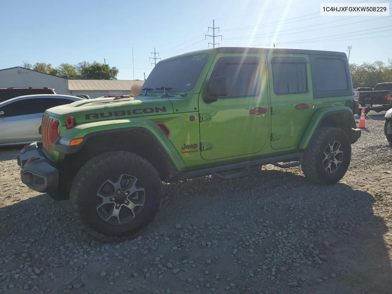 2019 Jeep Wrangler Unlimited Rubicon VIN: 1C4HJXFGXKW508229 Lot: 75536194