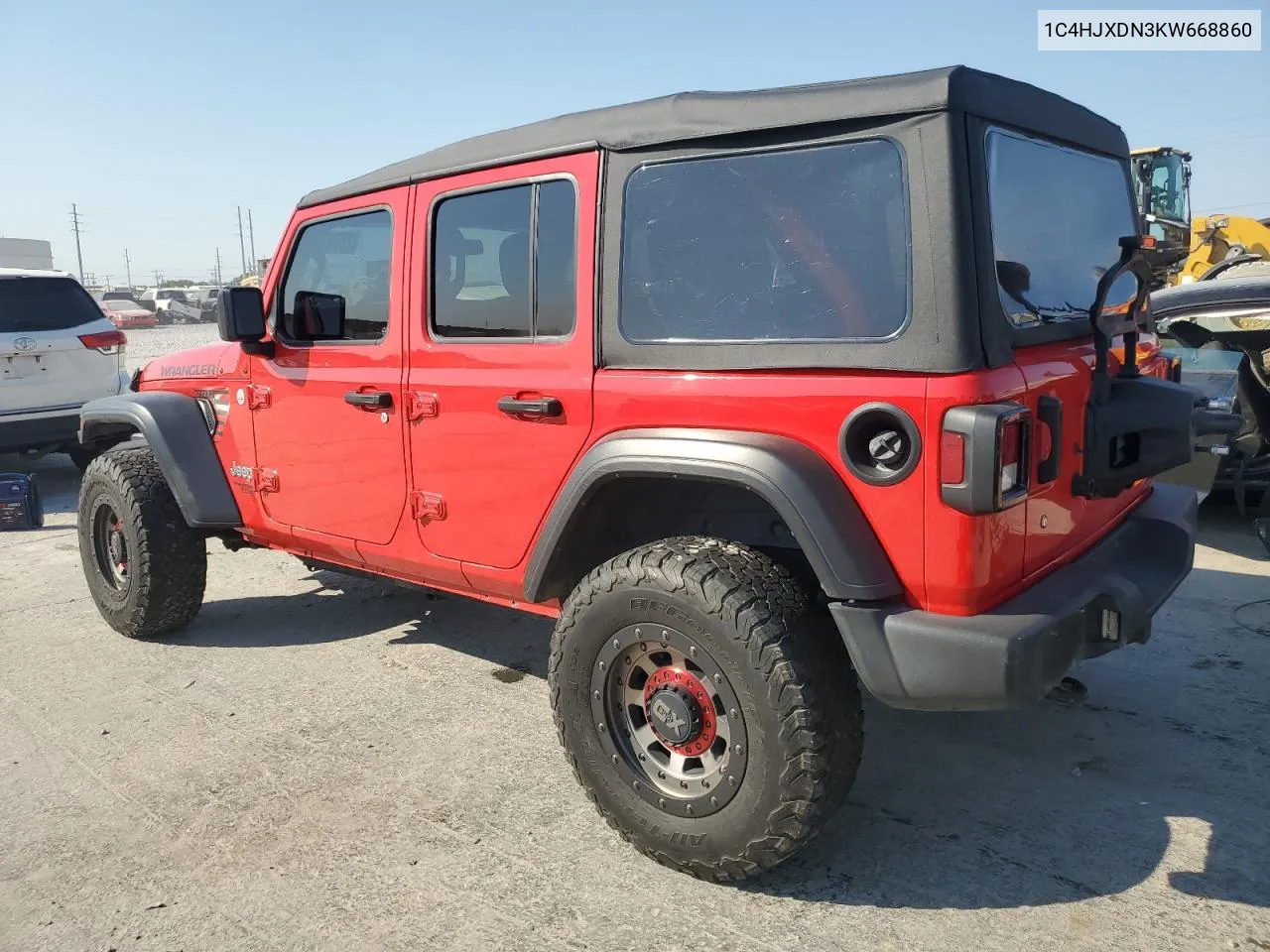 2019 Jeep Wrangler Unlimited Sport VIN: 1C4HJXDN3KW668860 Lot: 75742694