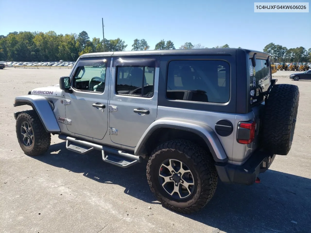 2019 Jeep Wrangler Unlimited Rubicon VIN: 1C4HJXFG4KW606026 Lot: 75807294