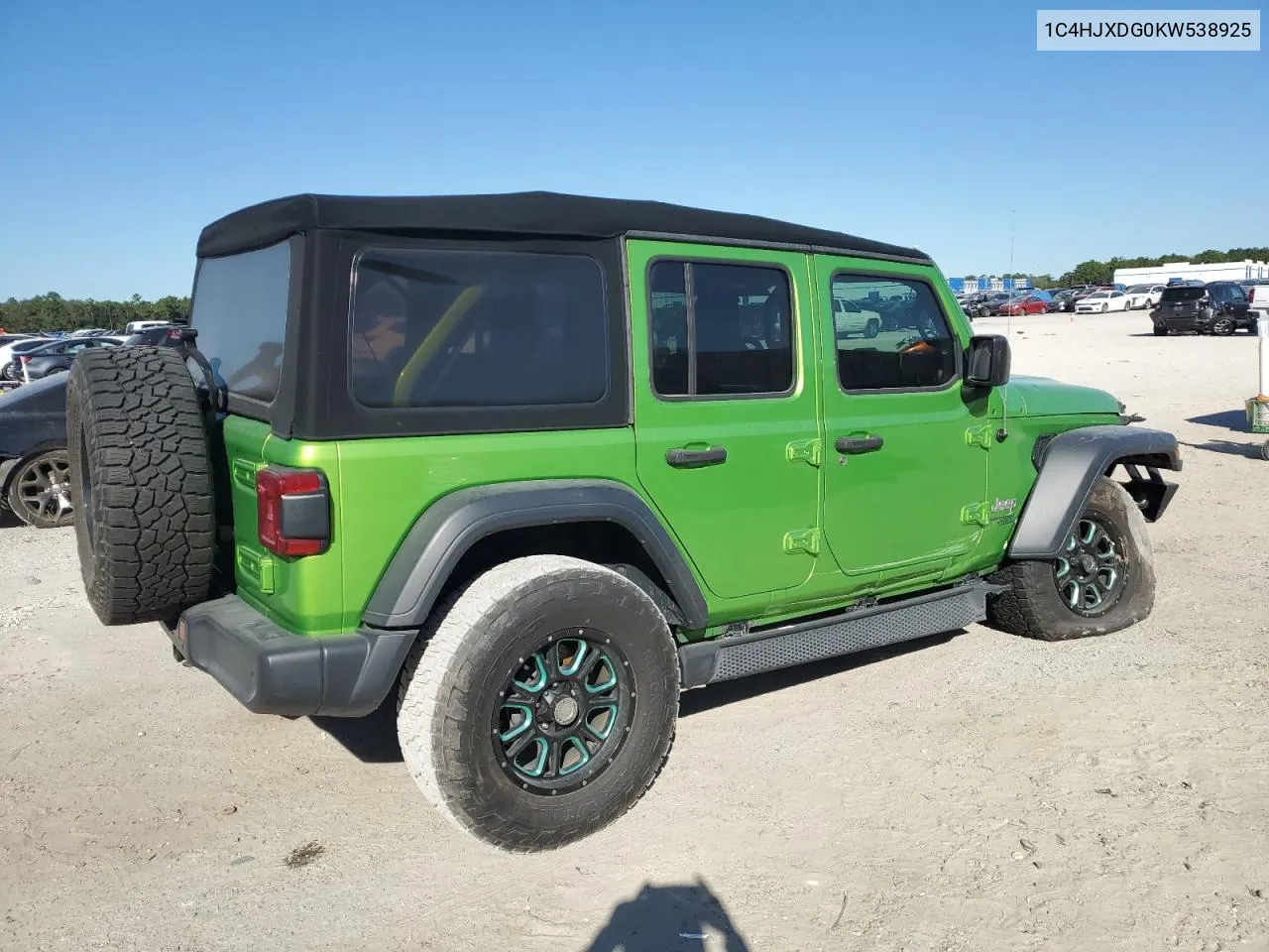 2019 Jeep Wrangler Unlimited Sport VIN: 1C4HJXDG0KW538925 Lot: 76037934