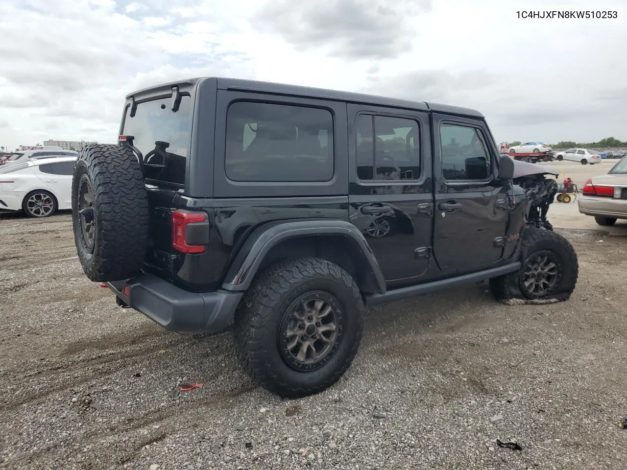 2019 Jeep Wrangler Unlimited Rubicon VIN: 1C4HJXFN8KW510253 Lot: 76201464