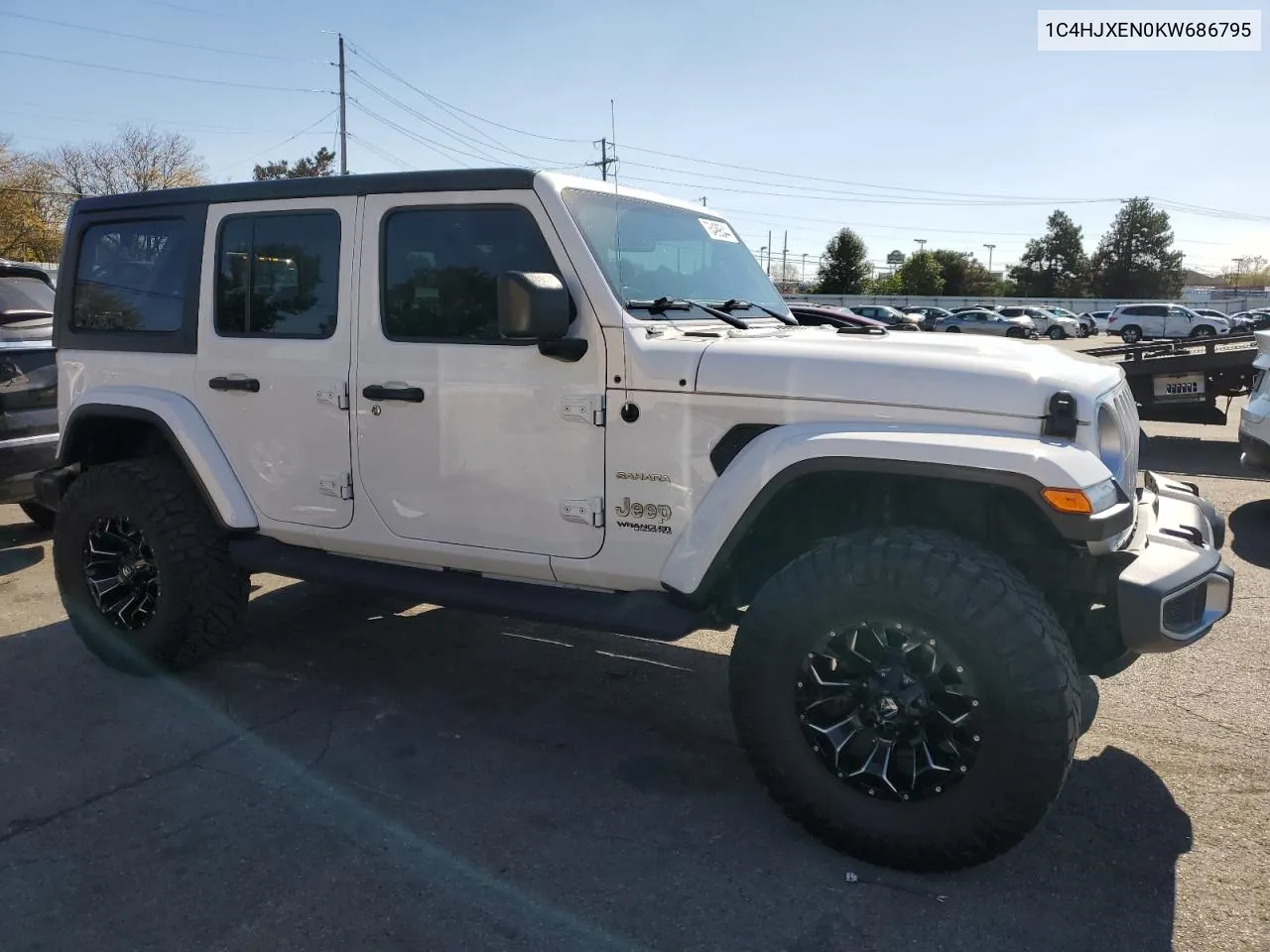 2019 Jeep Wrangler Unlimited Sahara VIN: 1C4HJXEN0KW686795 Lot: 76499544