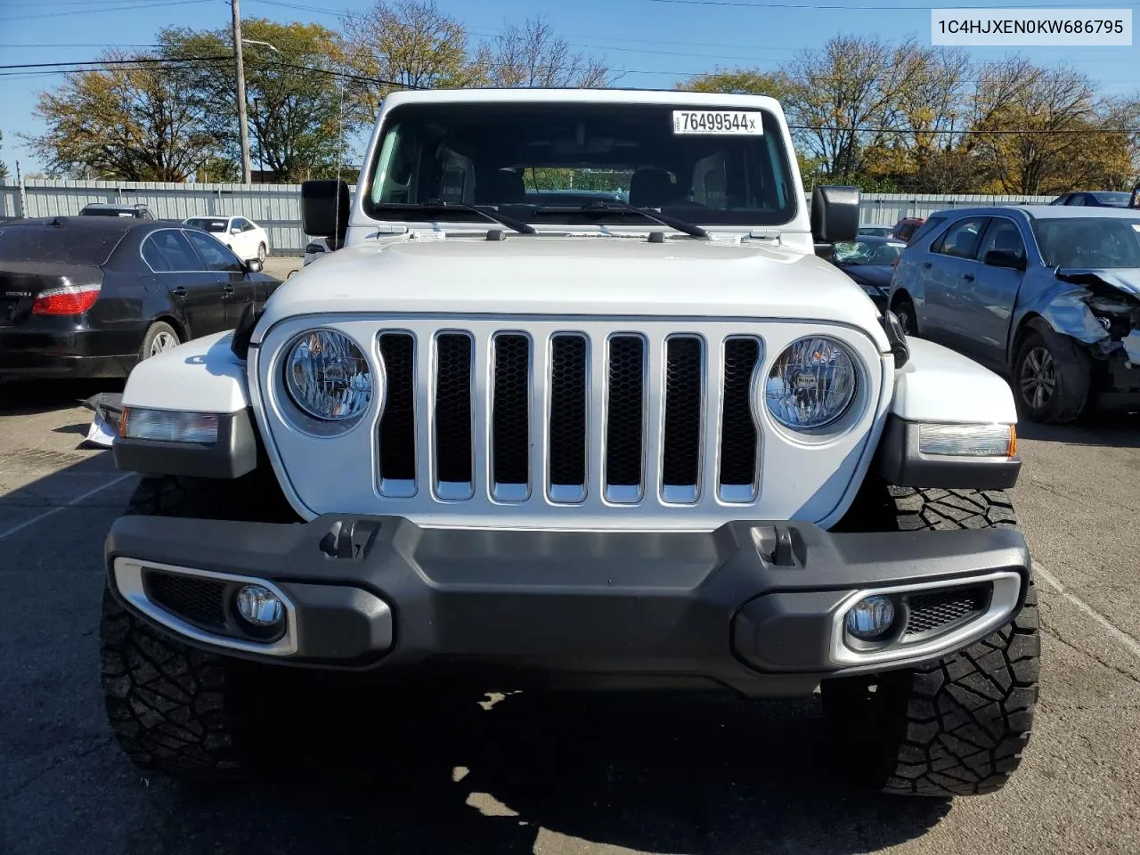 2019 Jeep Wrangler Unlimited Sahara VIN: 1C4HJXEN0KW686795 Lot: 76499544