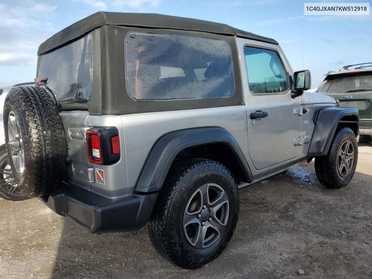 2019 Jeep Wrangler Sport VIN: 1C4GJXAN7KW512918 Lot: 76731974