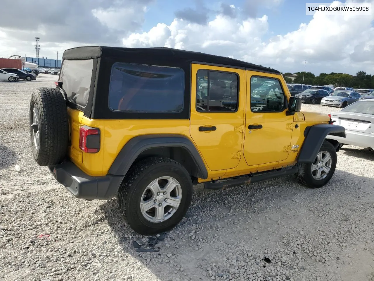 2019 Jeep Wrangler Unlimited Sport VIN: 1C4HJXDG0KW505908 Lot: 76975954