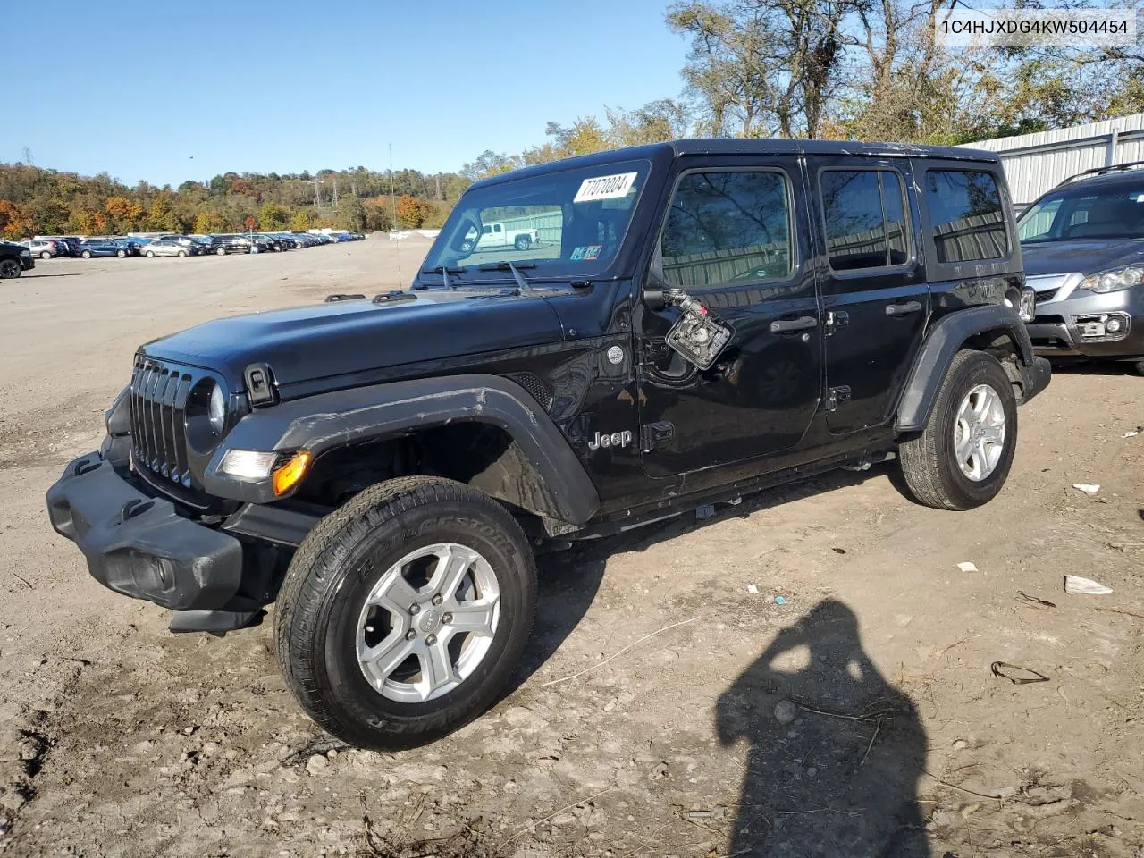 1C4HJXDG4KW504454 2019 Jeep Wrangler Unlimited Sport