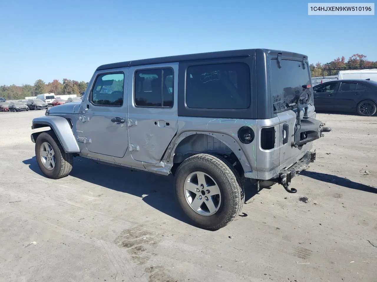 2019 Jeep Wrangler Unlimited Sahara VIN: 1C4HJXEN9KW510196 Lot: 77096664