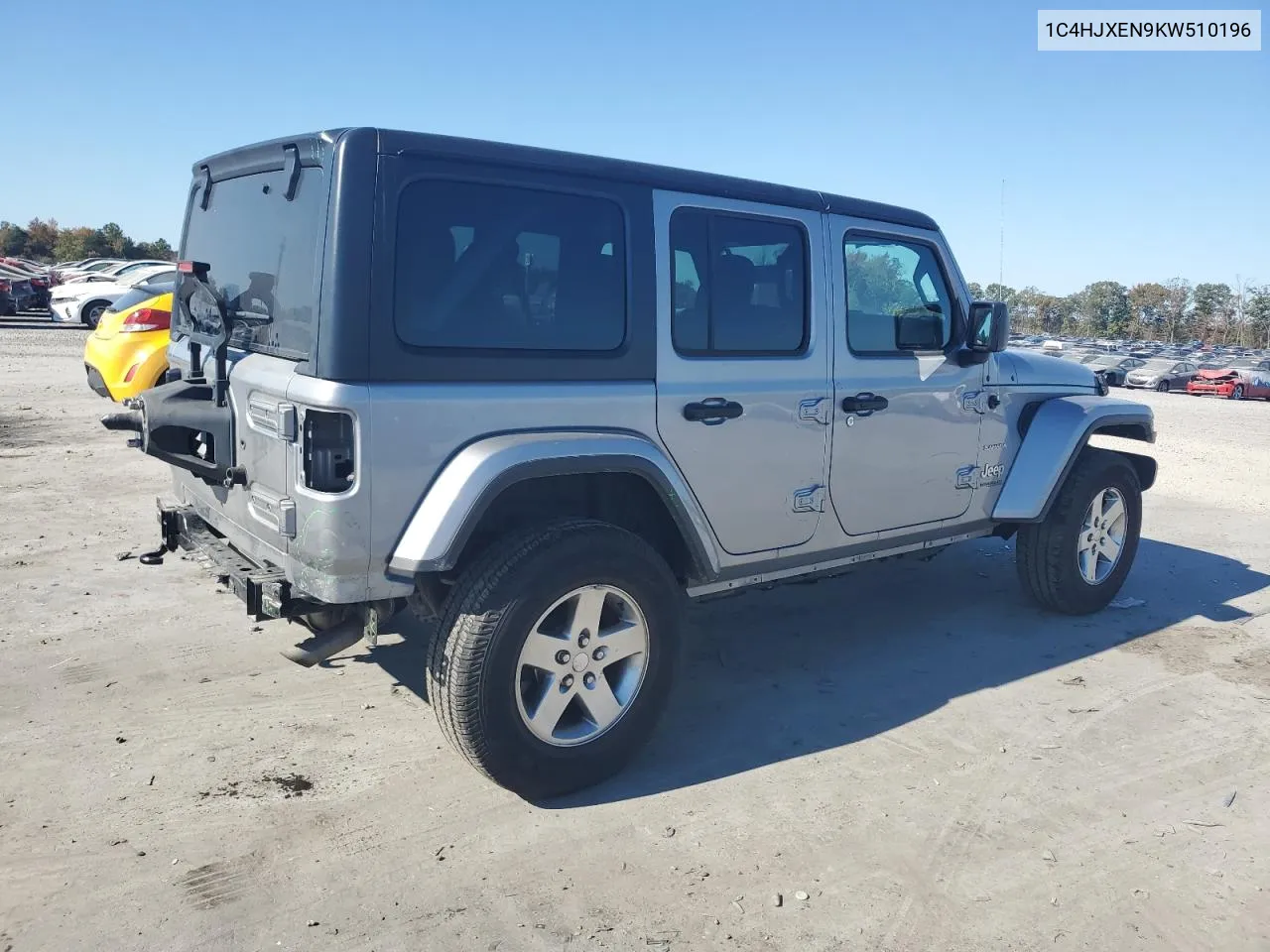 2019 Jeep Wrangler Unlimited Sahara VIN: 1C4HJXEN9KW510196 Lot: 77096664