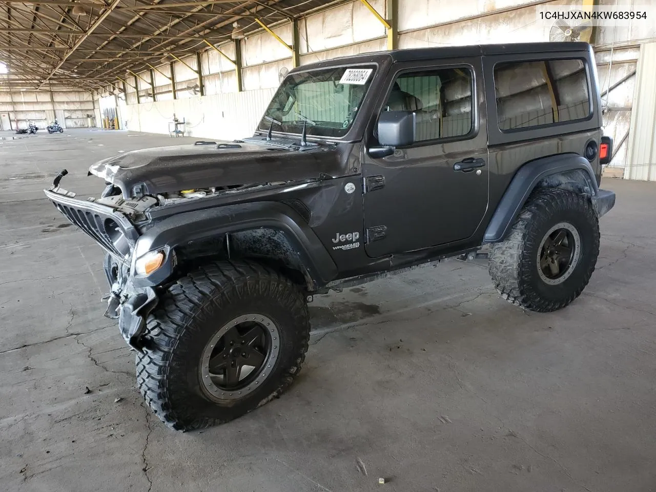 2019 Jeep Wrangler Sport VIN: 1C4HJXAN4KW683954 Lot: 78268064