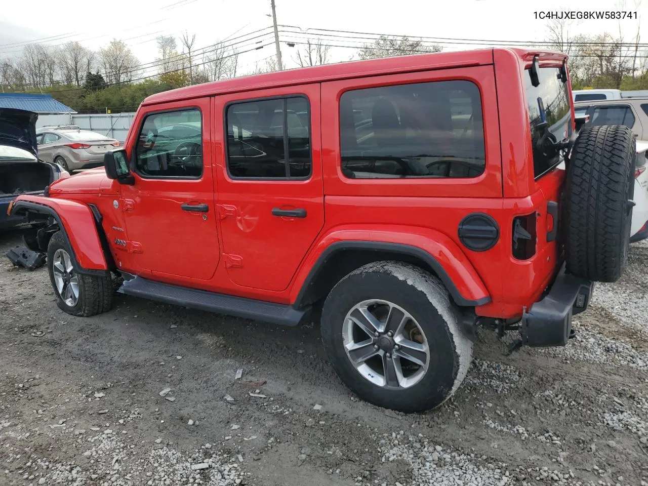 2019 Jeep Wrangler Unlimited Sahara VIN: 1C4HJXEG8KW583741 Lot: 78911324