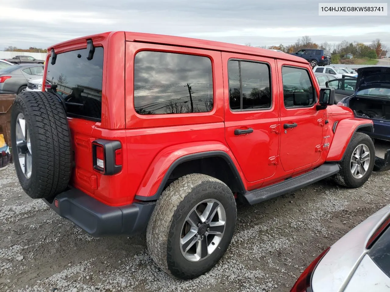 2019 Jeep Wrangler Unlimited Sahara VIN: 1C4HJXEG8KW583741 Lot: 78911324