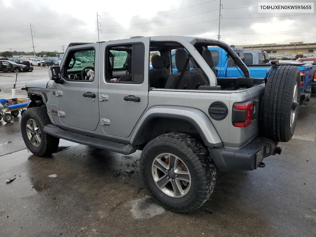 2019 Jeep Wrangler Unlimited Sahara VIN: 1C4HJXEN0KW595655 Lot: 79631464