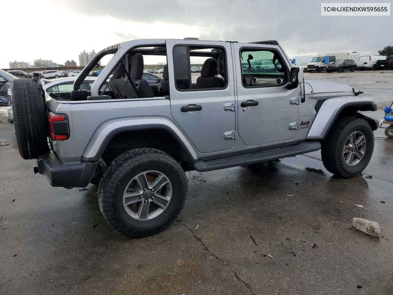 2019 Jeep Wrangler Unlimited Sahara VIN: 1C4HJXEN0KW595655 Lot: 79631464