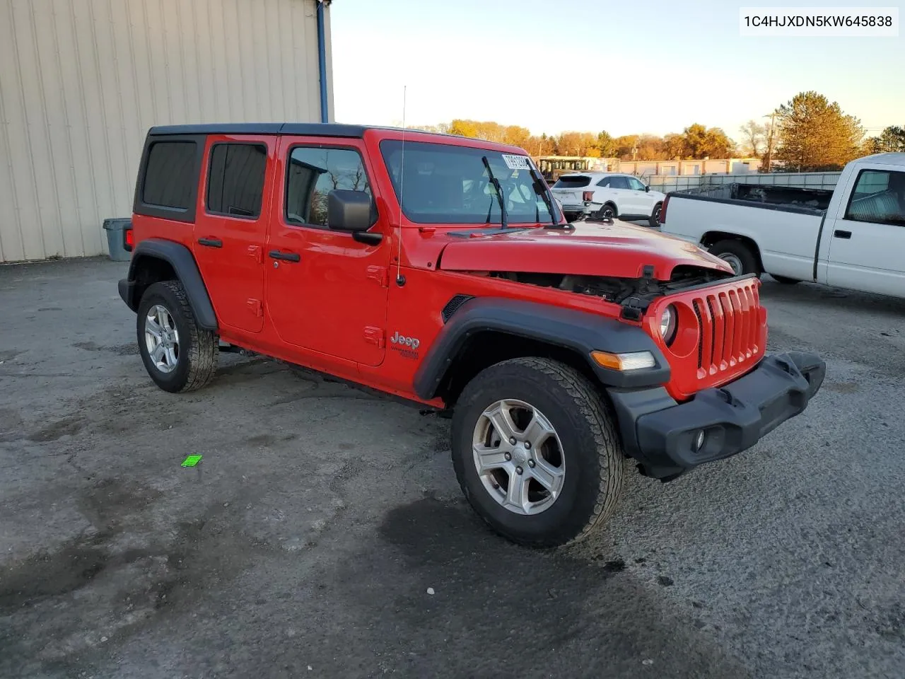 2019 Jeep Wrangler Unlimited Sport VIN: 1C4HJXDN5KW645838 Lot: 79912884